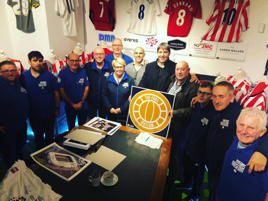 Alex Rae and Paul Butler at Fans Museum